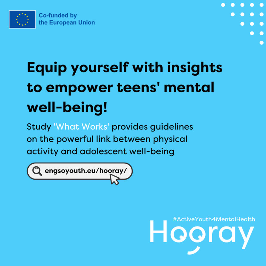 💪 Curiosi di sapere come l'attività fisica influisce sulla salute mentale deiragazzi? Scoprite le evidenze scientifiche che supportano la connessione tra attività e benessere mentale. #ActiveYouth4MentalHealth #Youth #MentalHealthAwareness Scopri di più: engsoyouth.eu/wp-content/upl…