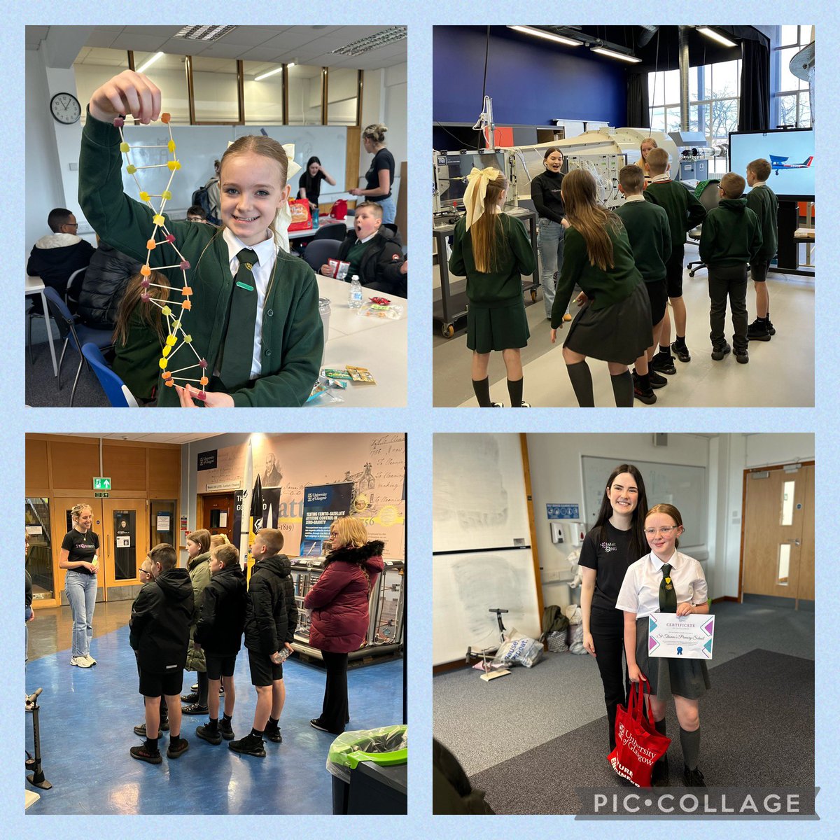 Thank you to @UofGfemeng for hosting a fantastic morning of FemEng activities for our competition winners @StThomasPri. The children were so engaged in the workshops and were a credit to their school! 🧬 @GIC_Glasgow @literacyfor_ALL