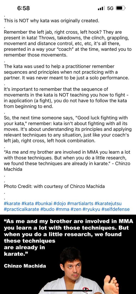 This is a short article on kata forwarded to me by my teacher. I’m putting it here because I thought it was the most articulate description of what kata are, as well as how and why they are useful that I’ve ever read. I would add they’re also a form of meditation.