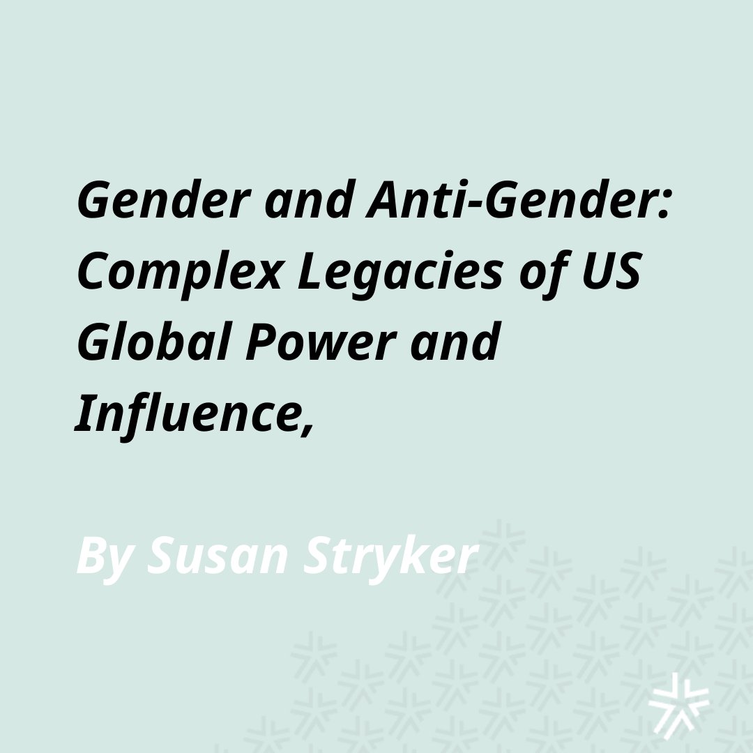 Susan Stryker reveals how extreme right-wing groups are mirroring tactics used by authoritarian leaders to influence the US global spread of anti-gender ideology worldwide. It's time to resist these dangerous and harmful movements. gate.ngo/knowledge-port…