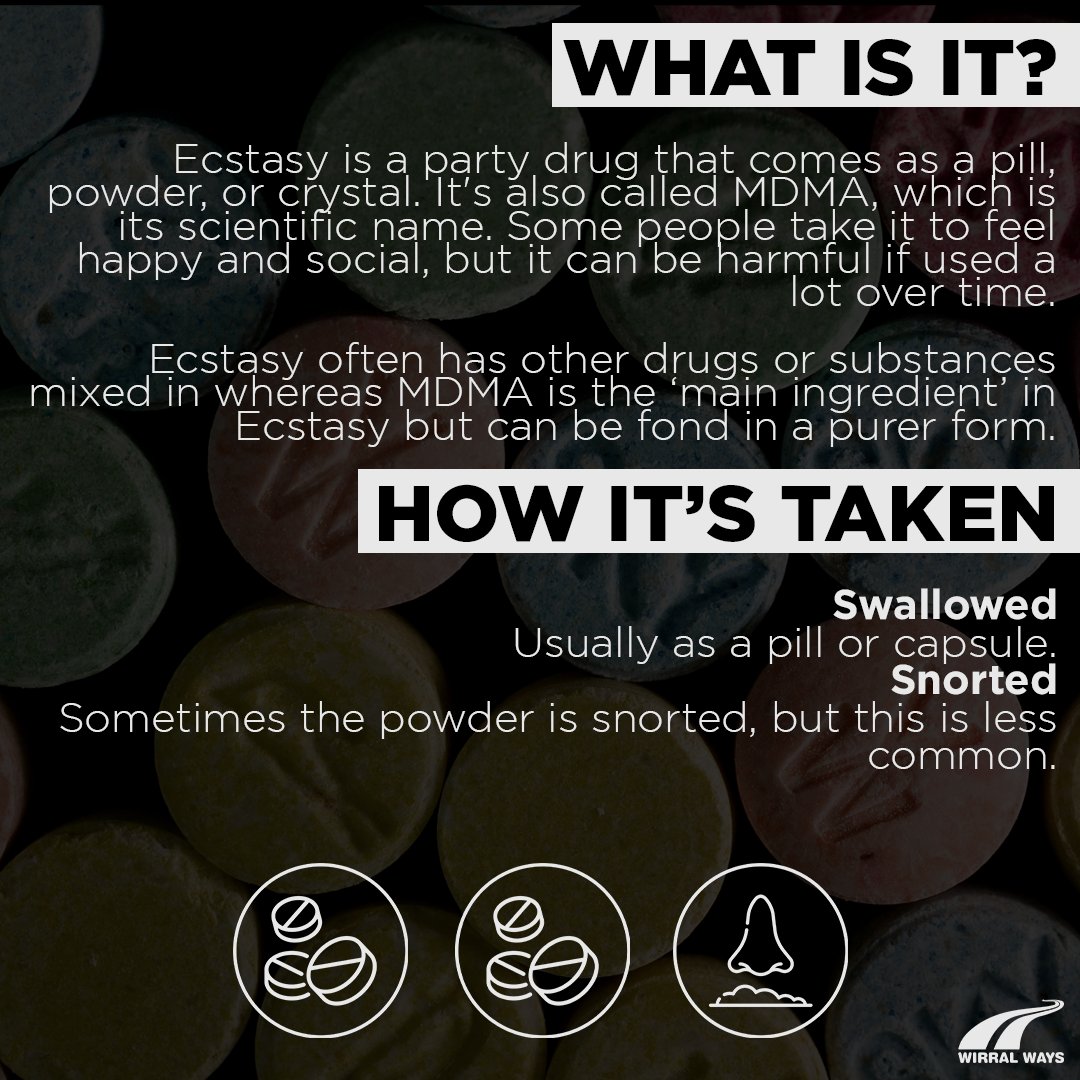 WirralWays_CGL's tweet photo. It’s important to know what you’re using to keep yourself safe.

If you are struggling with you ecstasy use, reach out to Wirral Ways for free and confidential support. https://t.co/futBftUmlv