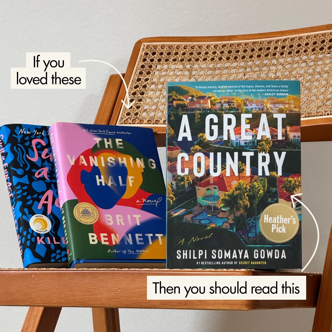 When our Chief BookLover devours a book in one weekend you know it is EXCELLENT! 📚💖 Meet #ShilpiGowda's #AGreatCountry, a story that explores immigration, generational conflict, social class and questions the price of the American dream. Grab your copy: ow.ly/fKML50R21Y0