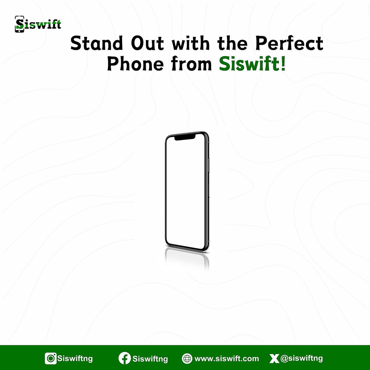 Shine bright with Siswift! 

Get the perfect phone and stand out. 
.
.
.
#Siswift #ShineBright #transparenttransactions #negotiationpower #changingthegame #convenience #convenienceoverfixedprices #digitalmarketing #iphones #phones