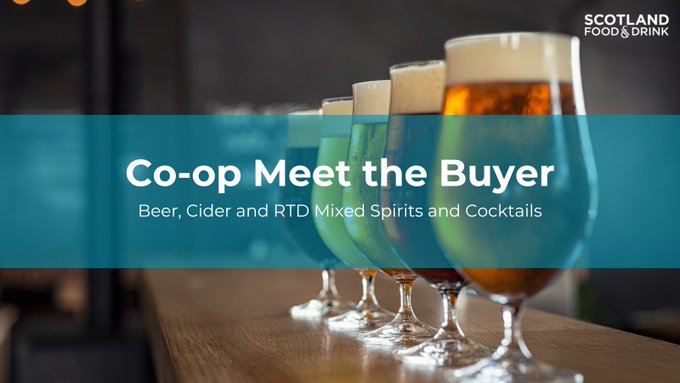 🎗️Meet The Buyer #Aberdeenshire #Beer #Cider & ready to drink #MixedSpirits & #Cocktail suppliers may be interested in a @ScotFoodDrink #MeetTheBuyer event on behalf of @coopuk 🍸foodanddrink.scot/events-and-mem… 📪Apply 11pm Wed 17 Apr 📧Notify Wed 8 May 🤝Meet Thu 23 May📍Edinburgh