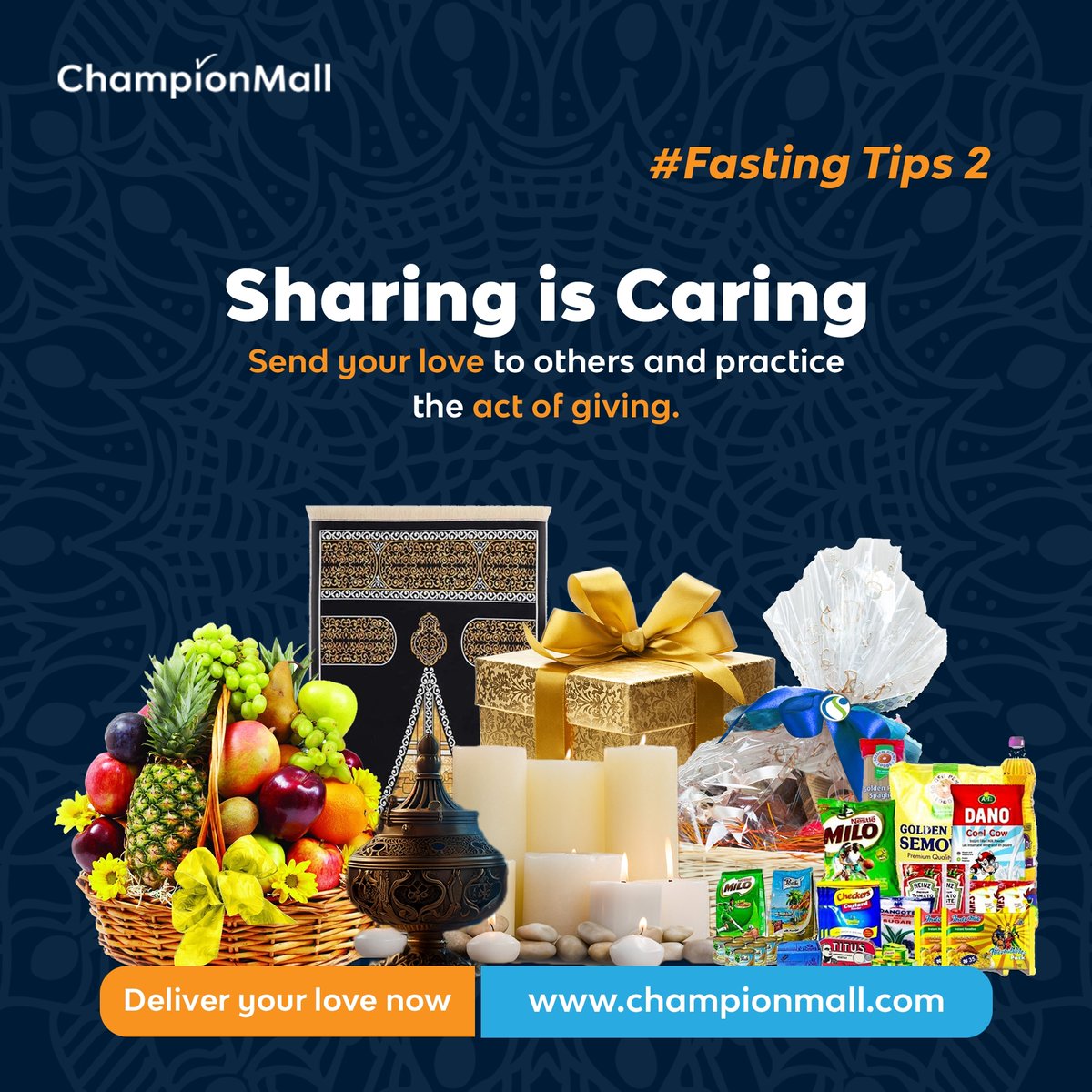 ChampionMall's tweet photo. Don't forget to share and practice the gift of giving in this Holy month of Ramadan.

Shop on https://t.co/6HSNsuZcv2 to buy a gift to share.

#championmall #ramadan2024 https://t.co/UKSIad2cUh