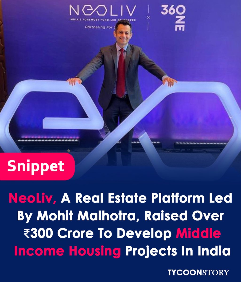 NeoLiv raises over ₹300 crore for its real estate fund
#NeoLiv #RealEstate #Investment #AIF #MohitMalhotra #ResidentialProjects #Mumbai #Delhi #Tier2Cities #LandAcquisition #MarketSurge #PropTech #propertytechnology #MiddleIncome #Housing