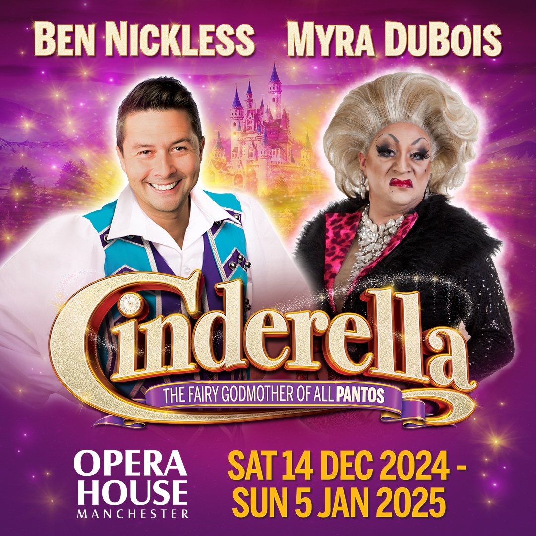 You shall go to the ball⭐️! Ben Nickless (@realbennickless) and Myra DuBois (@myradubois) return to @palaceandopera for another year of panto fun in Cinderella💫! With further star casting to be announced, book your tickets to the ball today!