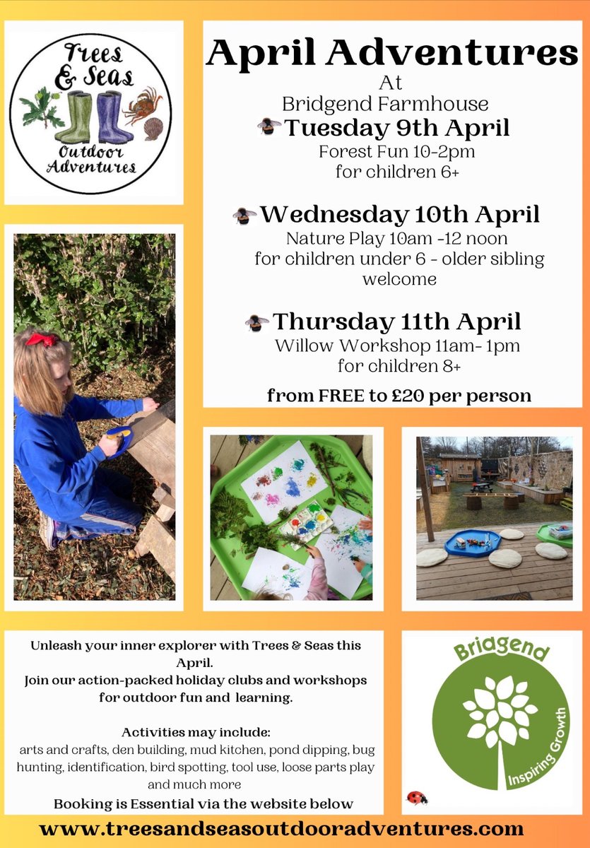 Bridgend Farm have organised some activities over the Easter holidays. See the posters for more details.