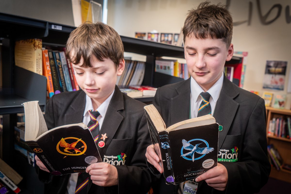 Mrs Elliott's Cool Readers Club These are our reading stars put forward by their English teacher. We interview them about their current book, what they like reading and what they do when they’re not reading. Here's Max and Charlie's story: priory.lancs.sch.uk/news/2024-03-2…
