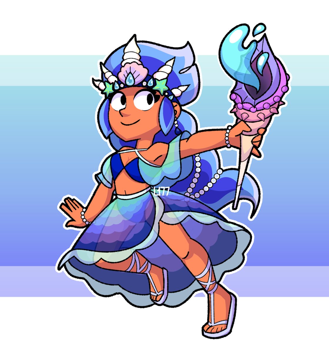 Supercell Make skin idea - Guardian of the Sea Amber #BrawlStars #SupercellMake