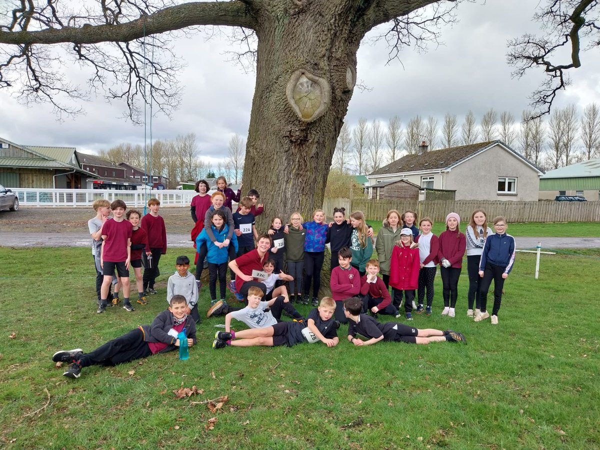 Perth and Kinross School’s Cross Country at Scone Palace. Girls A team won Silver Team Medal and Boys A team won Bronze Team Medal. Last photo is all our P6 runners who participated.🏃‍♀️🏃
