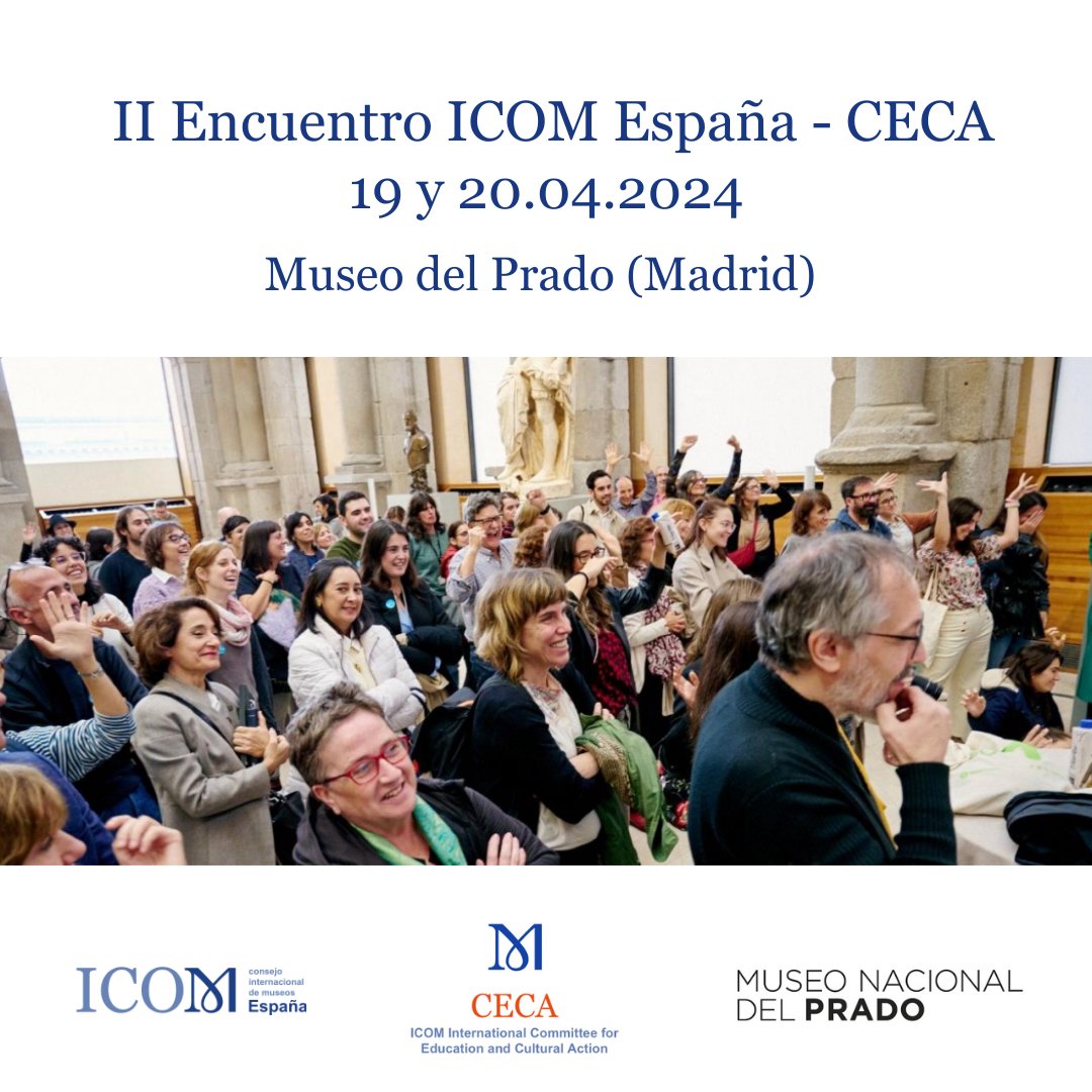 ICOMEsp (@icomesp) on Twitter photo 👥 El 𝗜𝗜 𝗘𝗡𝗖𝗨𝗘𝗡𝗧𝗥𝗢 𝗜𝗖𝗢𝗠 𝗘𝘀𝗽𝗮ñ𝗮 – 𝗖𝗘𝗖𝗔, que organizamos junto al <a href="/museodelprado/">Museo del Prado</a> se celebrará los días 19 y 20 de abril en este museo.
🏛️ Esta edición se centrará en el tema "Los museos por la educación y la investigación",
ℹ️ icom-ce.org/2024/03/22/ii-… 👥 El 𝗜𝗜 𝗘𝗡𝗖𝗨𝗘𝗡𝗧𝗥𝗢 𝗜𝗖𝗢𝗠 𝗘𝘀𝗽𝗮ñ𝗮 – 𝗖𝗘𝗖𝗔, que organizamos junto al <a href="/museodelprado/">Museo del Prado</a> se celebrará los días 19 y 20 de abril en este museo.
🏛️ Esta edición se centrará en el tema "Los museos por la educación y la investigación",
ℹ️ icom-ce.org/2024/03/22/ii-…