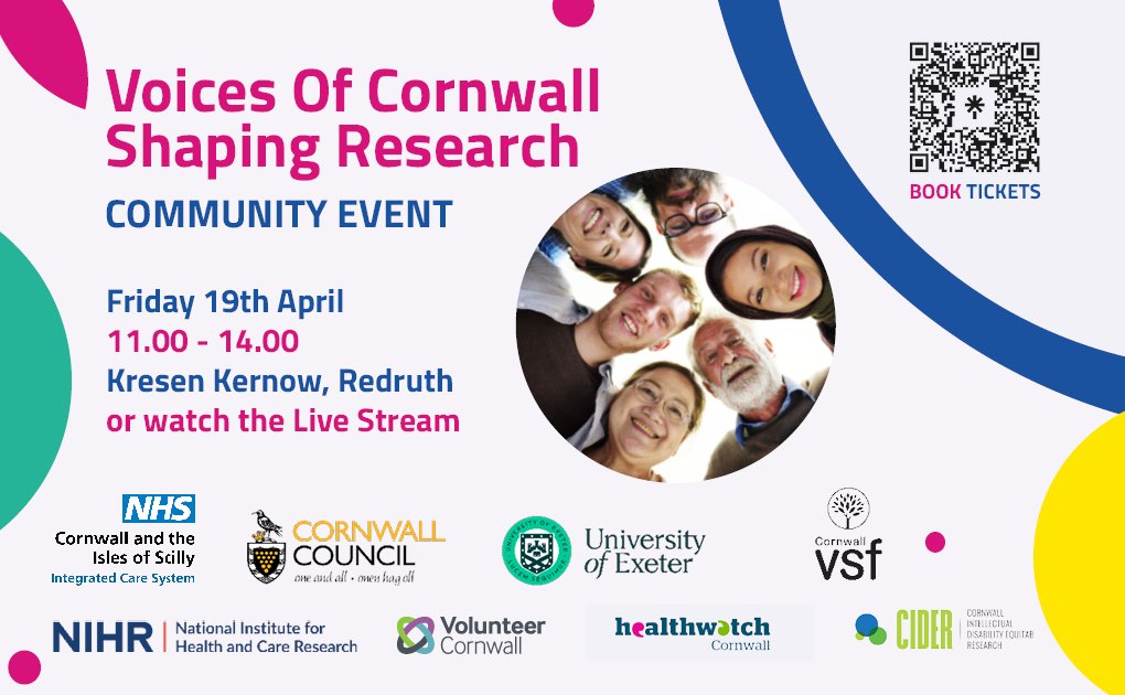 Your voice matters. Help shape the future of research in Cornwall. Join the Cornwall Research Engagement Network for a free, in-person and online community event at @kresenkernow on Friday 19th April. Book your place today at linktr.ee/chaosdigital #VOCSR2024 #Cornwall