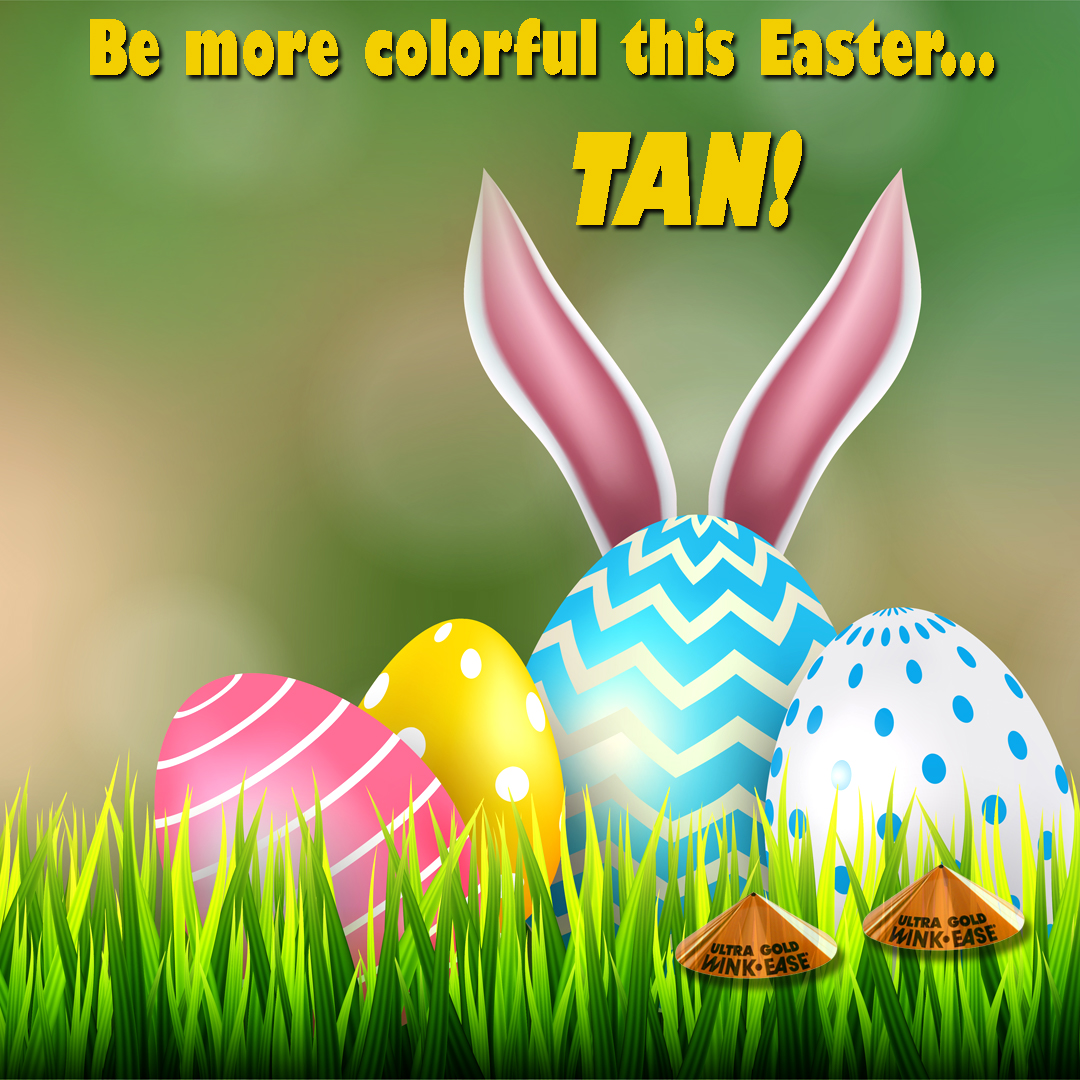 WinkEase1's tweet photo. It's time to get your tan ready for Easter! #GoTanning #IndoorTanning #Tanning #TanningBed #TanningSalon #LookGoodFeelGood #Easter #AddSomeColor #ProtectYourVision #WearWinkEaseEyewear #Tan #WinkEaseEyewear https://t.co/QpPmb4Ybte