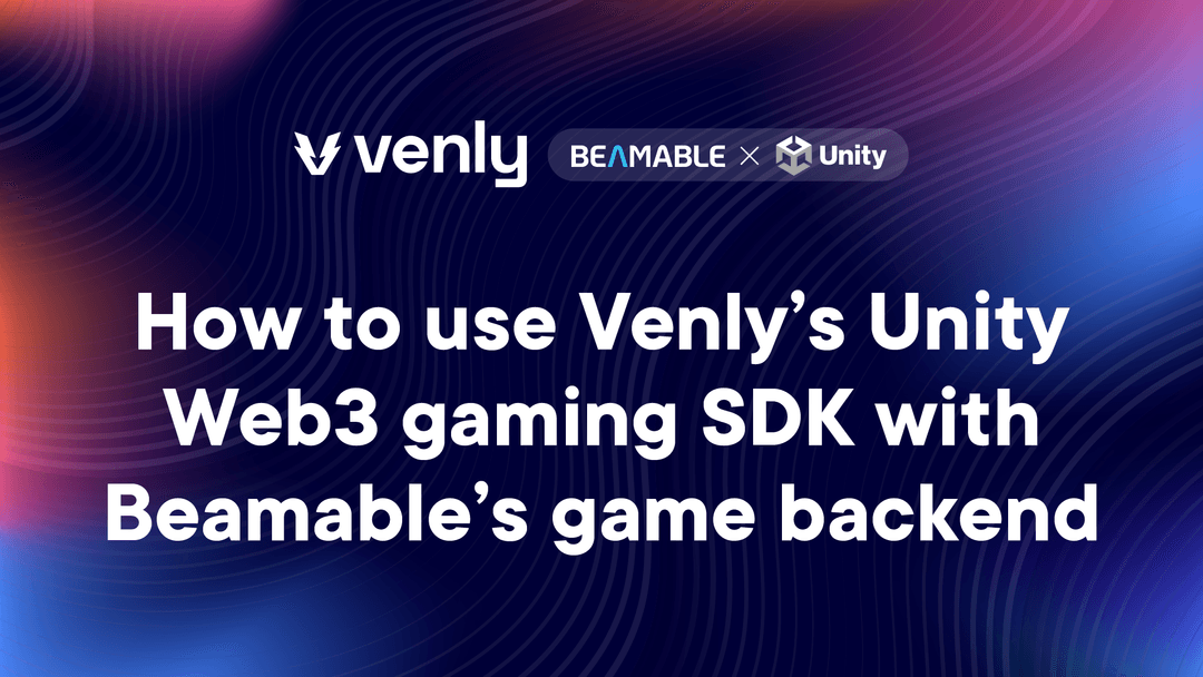We just announced our @Beamable integration! → Unlock Web3 for your game across PC, Mobile, & Console. → Want to get started? Dive into our guide & leverage Venly’s Unity SDK with Beamable for wallets, NFTs, and an in-game asset store. 🕹️Guide: docs.venly.io/docs/beamable-…