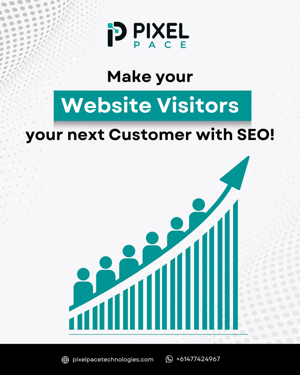 SEO isn't just about ranking higher on search engines it's about attracting the right audience and converting them into paying customers . Visit Us: pixelpacetechnologies.com contact us at +61 477 424 967 . #SEO #WebsiteOptimization #SearchEngineOptimization #pixelpacetechnologies