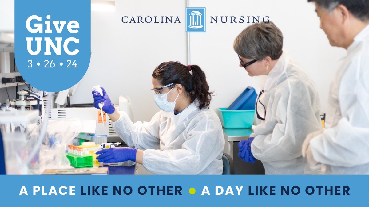 Today is #GiveUNC! Be one of 50 donors to make a gift to UNC School of Nursing to unlock a $50,000 challenge gift from Colleen Hamilton Lee, BSN ’73, and Bill Lee, BA ’70, MD ’74! 💙🐏 giveunc.unc.edu/cause/school-o…