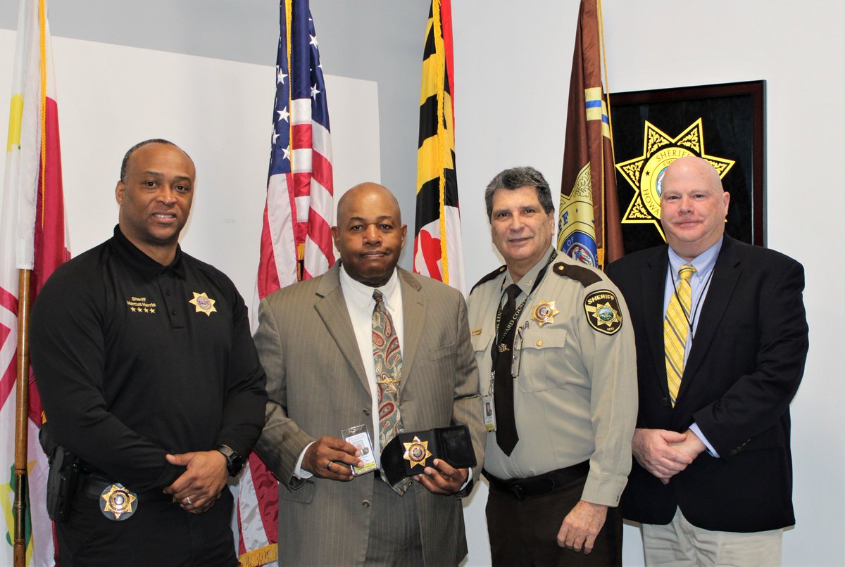 HCSOnews's tweet photo. Message from Sheriff Harris:
HCSO employee, Mark Heron, joined the Howard County Sheriff’s Office as a Deputy on March 25, 2024. Mark was officially sworn in this morning (March 26, 2024). https://t.co/i9X2bUZxfT