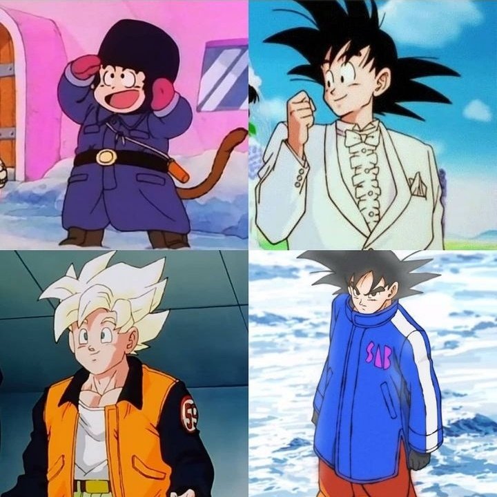 Que fachero es Goku LPM le queda bien todo lo que se pone
