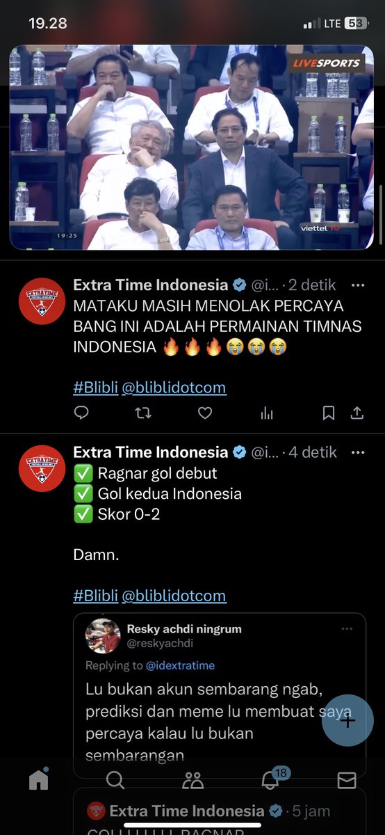 Bikabm___'s tweet photo. @idextratime @bliblidotcom sambil mantengin ETI wkwkwk https://t.co/FnfL3g75Gl