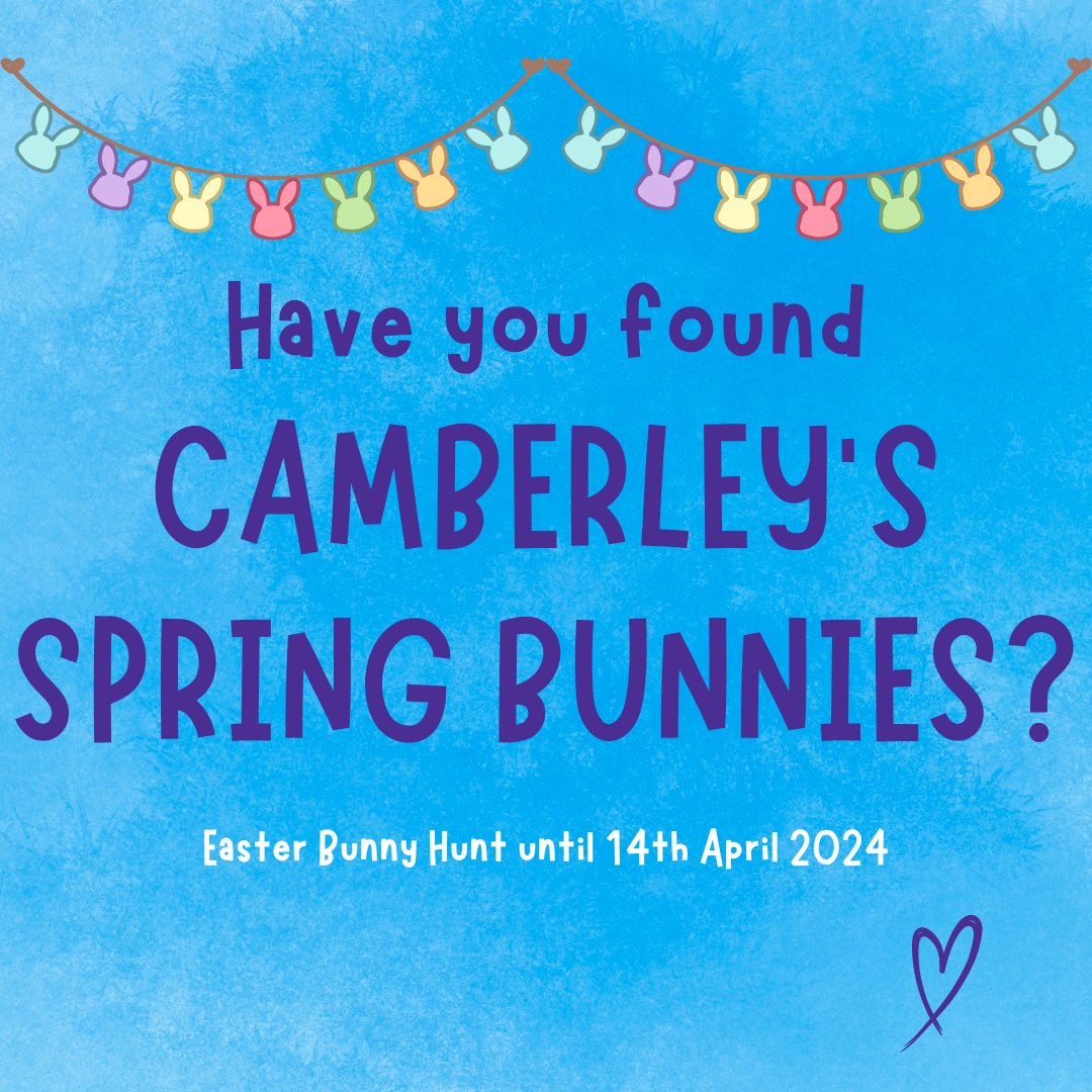 Have you found our bunnies across Camberley town centre yet? 🐰 Discover all 8 Spring Bunnies hidden in local businesses, entry form with clues available from both shopping centres - The Square's central stand and downstairs in The Atrium. 🕵️‍♂️ #LoveCamberley