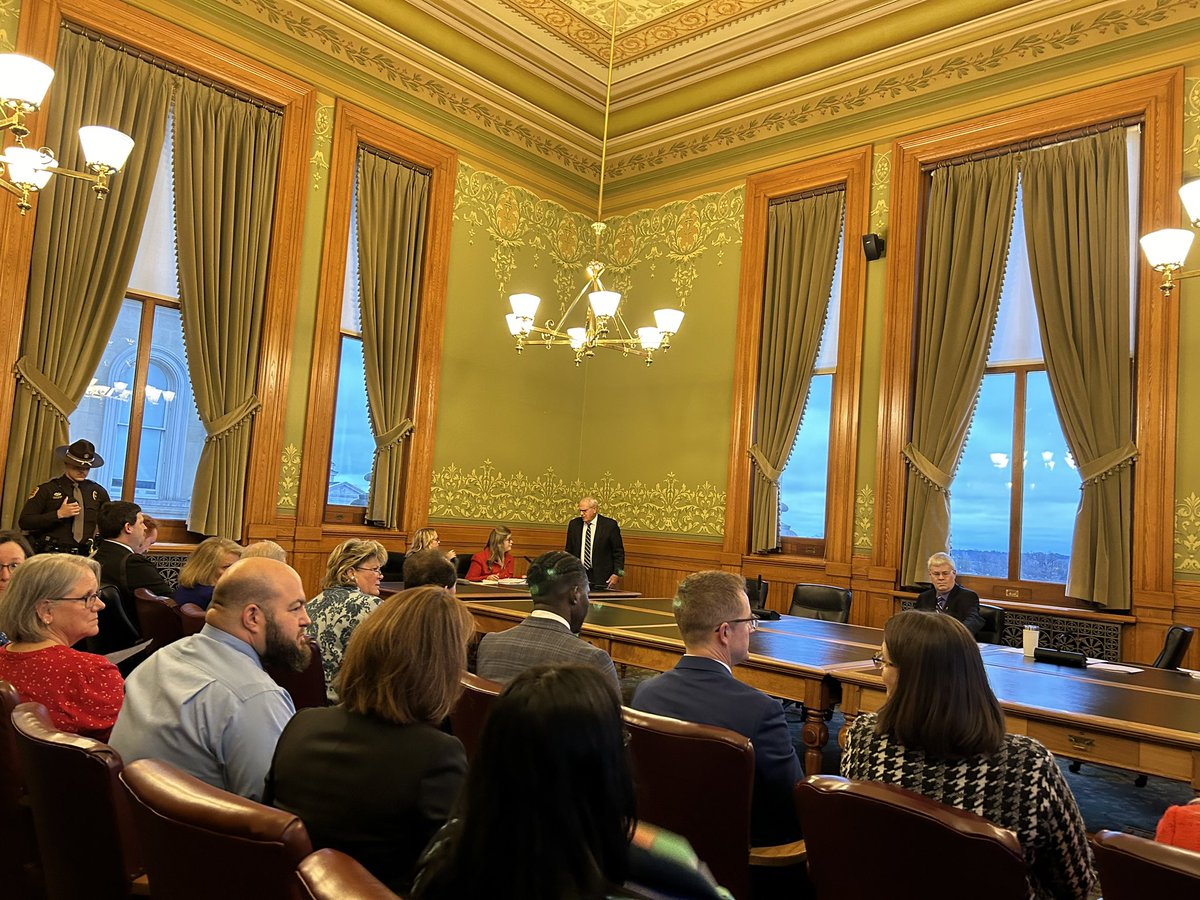 NOW: An Iowa Senate education subcommittee is holding an hour long public hearing on confirmation of Department of Education Director McKenzie Snow @KCCINews