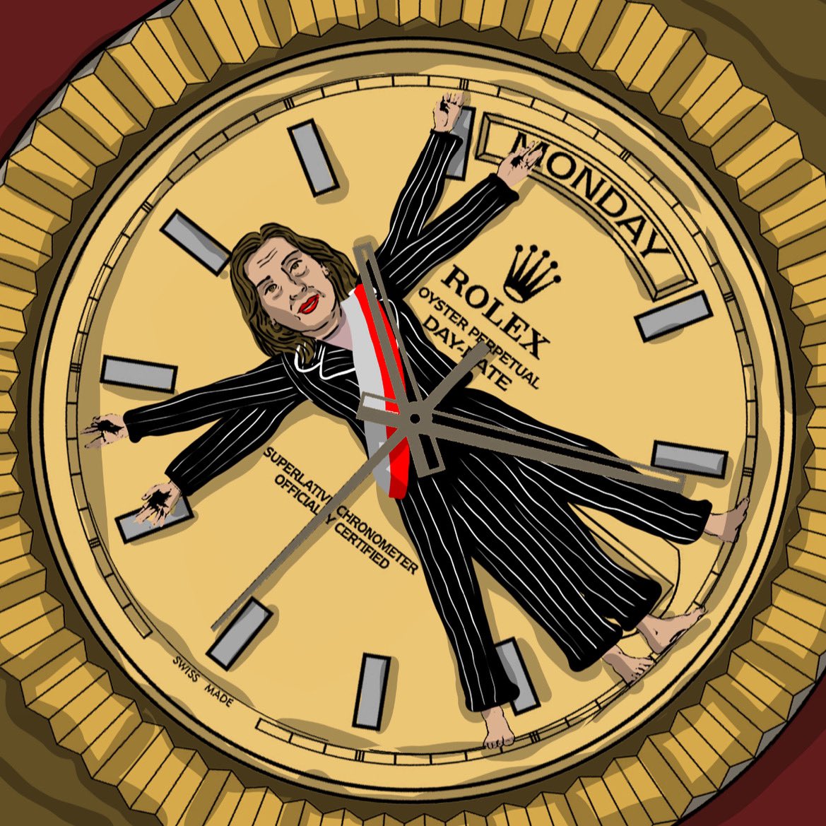 giotazza's tweet photo. 🕰️
#dina #DinaBoluarte #Rolex https://t.co/rcG3UDHKu6