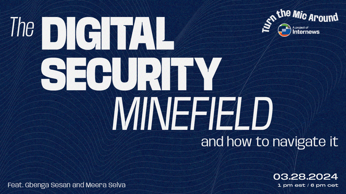 Join us this Thursday for #TurnTheMicAround, where our Europe CEO @MeeraSelva1 sits down w/ @ParadigmHQ Exec Dir. Gbenga Sesan to discuss pressing challenges facing digital rights today 🚨 & explore viable solutions. Register here: bit.ly/3x7TpwK