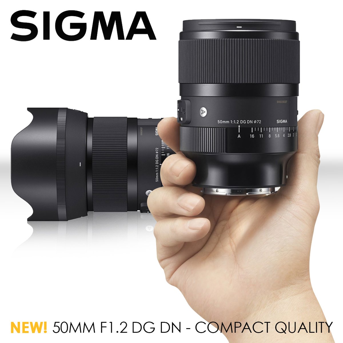 💥NEW SIGMA 50MM F1.2 💥 Capture portraits with beautiful depth-of-field effects, moody low-light landscapes and expressive travel shots with the new SIGMA 50mm F1.2 DG DN | Art for L-Mount and Sony E-mount mirrorless systems. Find out more here👇 bit.ly/3IOQFHj