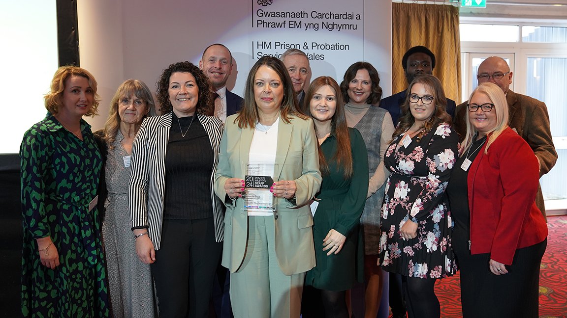 Congratulations to our amazing staff who received an HMPPS in Wales Award 🎉. Your work is vital to protecting the public and helping to change people’s lives.