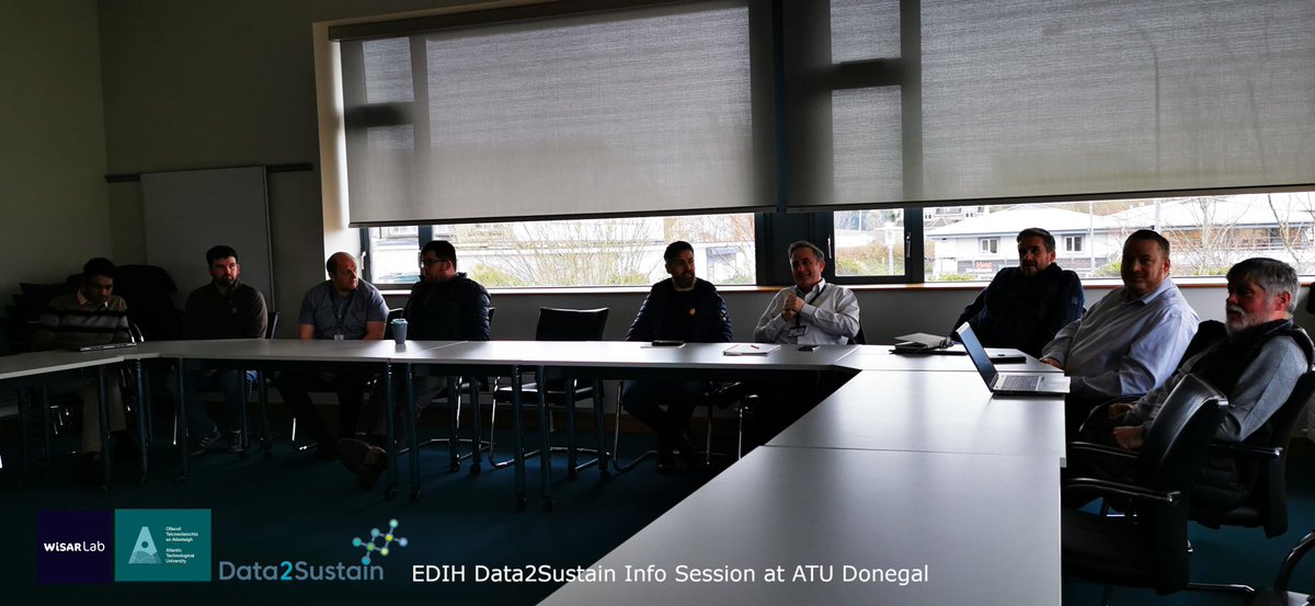 WiSAR Lab & Technology Gateway (@wirelessiot) on Twitter photo Some highlights from our EDIH Data2Sustain Information Session held last Thurs <a href="/Colab_NorthWest/">Colab North West</a>
The session was held to outline the opportunities for academics and researchers to engage in funded industry innovation and knowledge transfer projects under the EDIH #Data2Sustain Some highlights from our EDIH Data2Sustain Information Session held last Thurs <a href="/Colab_NorthWest/">Colab North West</a>
The session was held to outline the opportunities for academics and researchers to engage in funded industry innovation and knowledge transfer projects under the EDIH #Data2Sustain