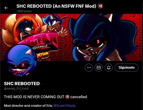 FRIDAYREVIVAL65's tweet photo. Para otros un milagro y para otros una tristeza, el mod de SHC Reboot sera cancelado y nunca saldra a la luz, es una tristeza ya que es uno de mis mods favoritos...

(Recomendable leer el Alt)
@sexey_fnf_mod #HedgehogsSluttySWEEP https://t.co/4ynn7OucPT
