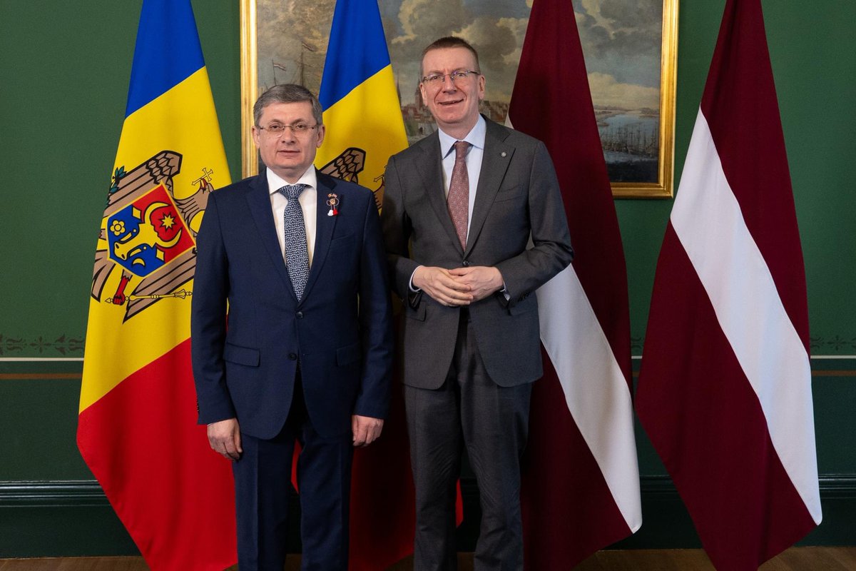 Glad to see @edgarsrinkevics again, this time in the role of President of Latvia. We had a good discussion about the progress made by Moldova on our European path. Thankful to have Latvia standing by us in these crucial times.