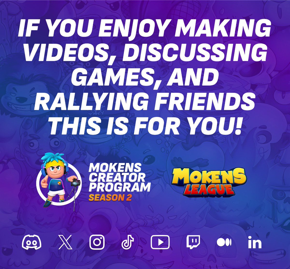 MokensLeague's tweet image. ❤️Love making videos? Why not get paid for it? 💵Join our Content Creation Program today! Send us a message or comment on this post to learn more!

Discord: discord.gg/KPkkrkeqxF