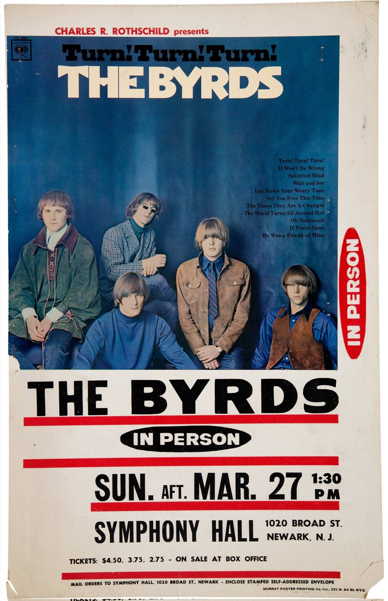 OTD 💥💥💥

March 26-27, 1966 Symphony Hall, Newark, NJ

#TheByrds