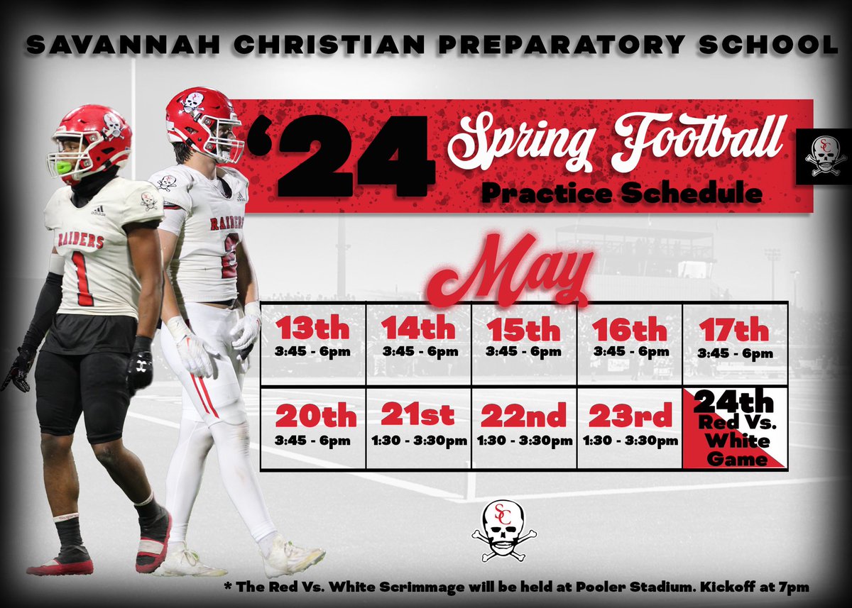 College Coaches, We look forward to seeing y’all at Spring training. @scpsathletics football spring schedule. #Team53 #ONEWAY