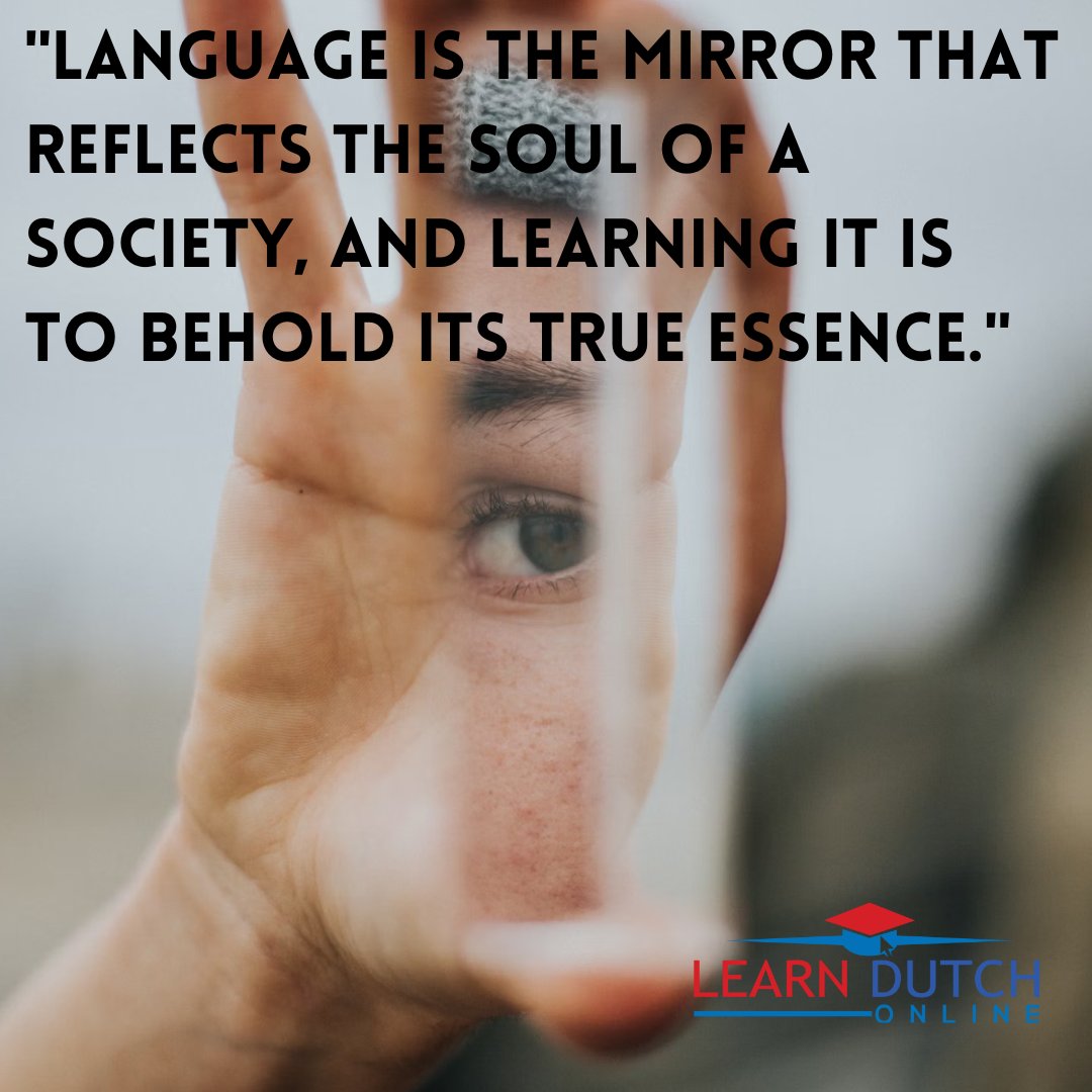 Choose Learn Dutch Online! Practical, affordable Dutch!

Language is the mirror that reflects the soul of a society, and learning it is to behold its true essence!✨📚
#CulturalExploration #LearnDutchOnline #DutchLanguage #NetherlandsCulture #ExpandYourHorizons #LanguageLovers