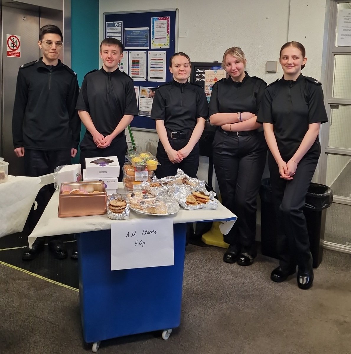 BD Cadets Bake Sale Javelin House Police Station - This morning I went to visit the BD Cadets and pick some lovely treats they were selling to raise money for 2 local charities. What a lovely bunch 👮‍♀️👨‍✈️🧁