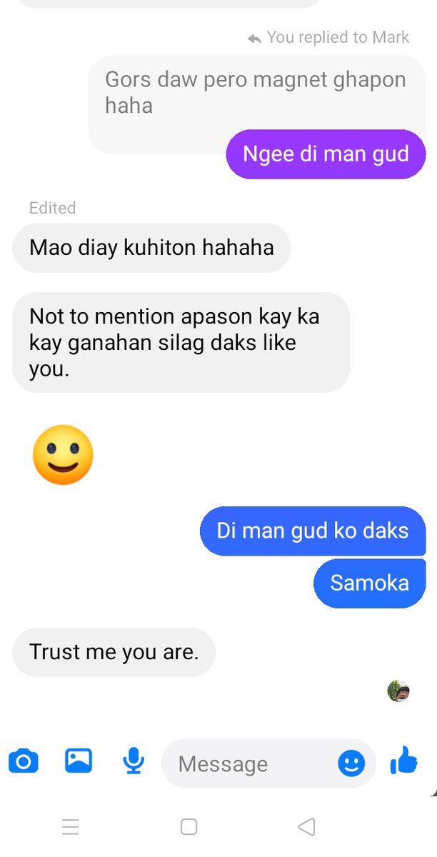 Samoka sa daks ui di man gud average ra jud ko