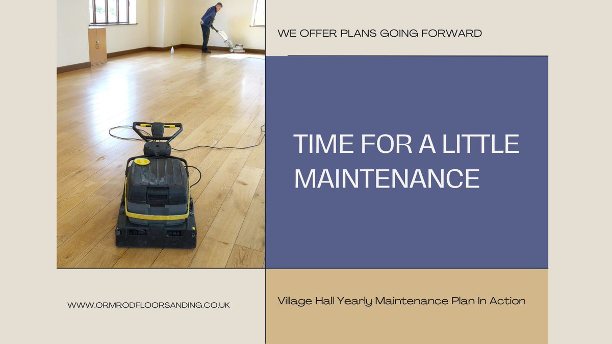 FloorOrmrod's tweet photo. After giving your floor a facelift, it's time to make a plan for keeping it in shape! with a maintenance plan. This village hall in Warwickshire Midlands is getting a spruce-up  it's our annual tradition!
If your floors lack the lustre they once had get in touch #floormaintenance https://t.co/rkW5JPtvcB