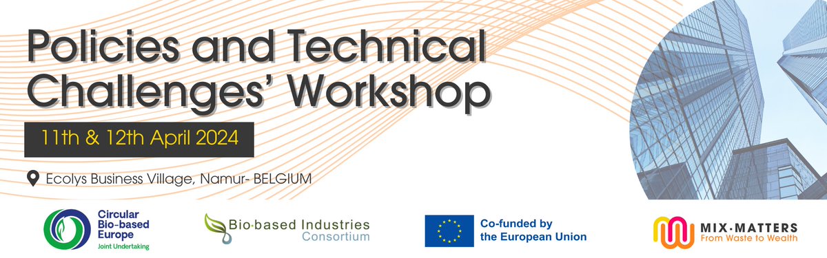 Did you know about the upcoming #MixMatters workshop? We will focus on the regulatory and policy aspects of mixed bio-waste separation and valorisation, alongside tackling technical challenges. 🔄🌍

@CBE_JU @biconsortium