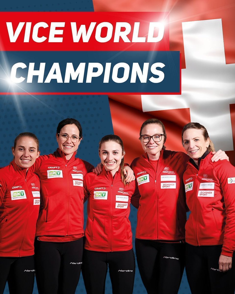 A huge congratulation to @teamtirinzoni 🏆 We are very proud to salute to Silvana, Alina, Selina, Carole and Stefanie who took home the silver medal for the World Women's Curling Championship 2024🏅 It's an honour to sponsor such an incredible team 🇨🇭 📸 instagram.com/swisscurling/