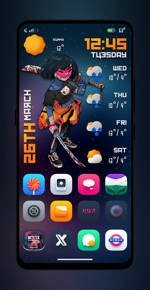 Tuesday shot. Klwp. #Coco icons by @ThemesOnFire and @01thesam Credits where due for the rest.