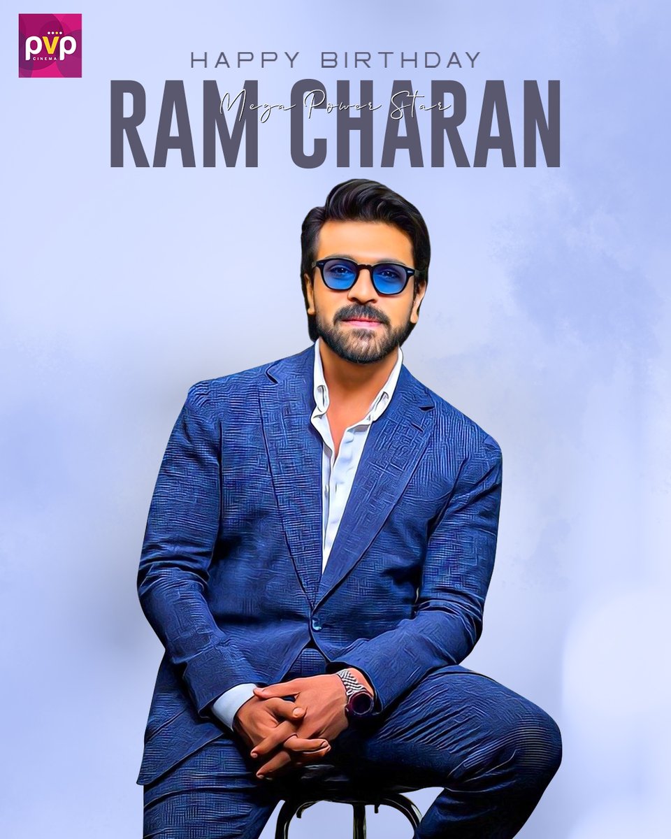 Happy Birthday to the incredible Mega Power 🌟 @AlwaysRamCharan 🎉 Wishing you another blockbuster year ahead filled with love, success, and happiness ✨ #HBDRamCharan