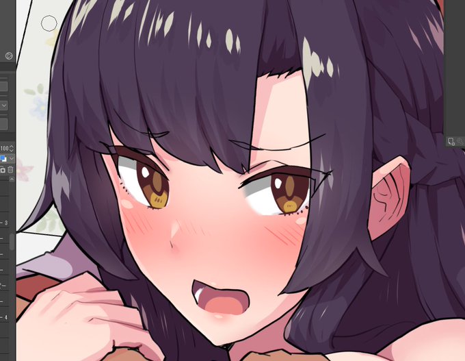 本日更新予定のFANBOX,Fantia限定絵、基本部分まで完成。差分をつくってこのあと公開予定です。 