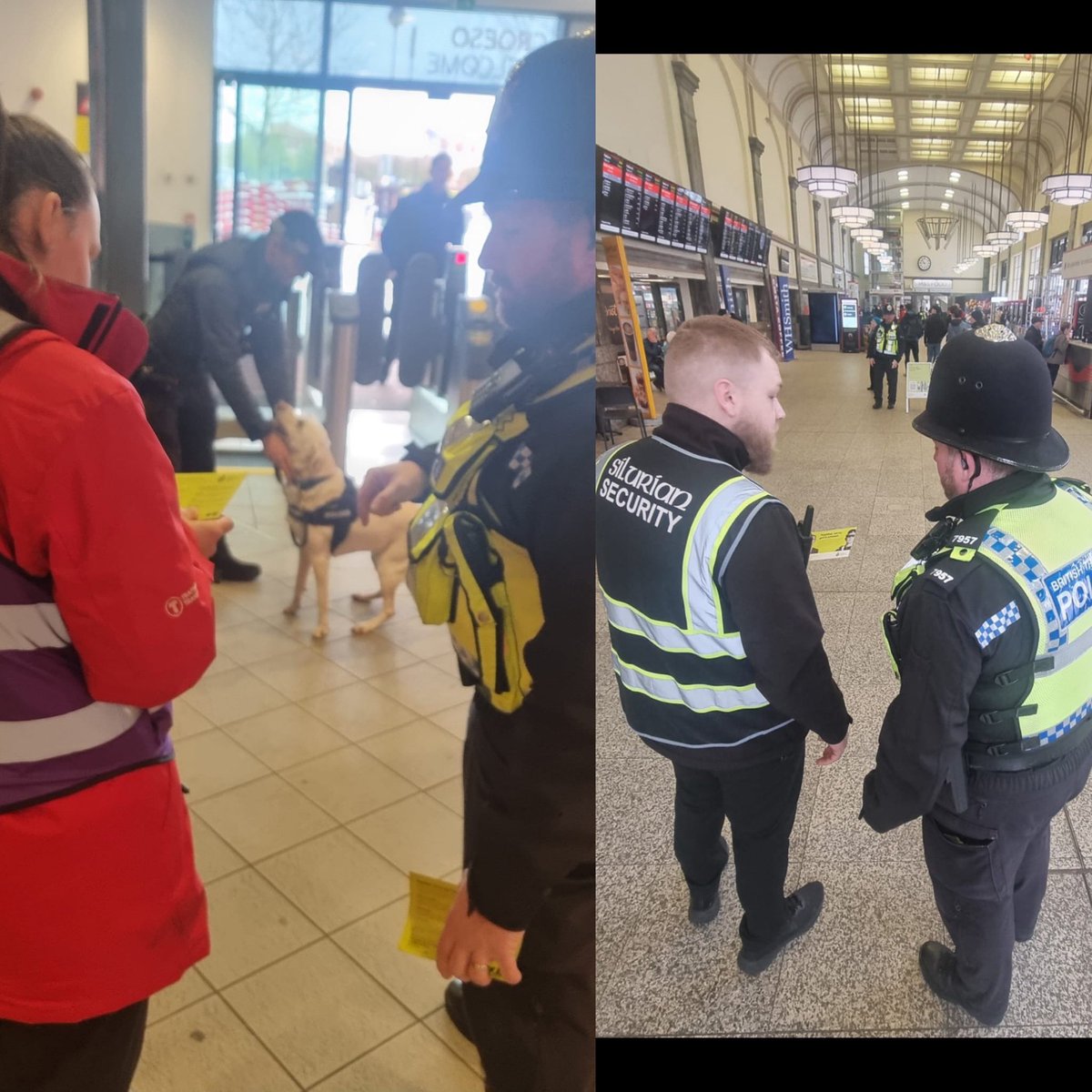 We have been conducting #ProjectServator deployments in and around @tfwrail #Cardiff 🚄

Thanks for chatting with us 👋
Lots of extra 👀 and👂enhancing our vigilance on the network!

Report anything suspicious.

📞 0800 40 50 40
#TextBTP on 📲 61016
Or in an emergency 📞 9️⃣9️⃣9️⃣