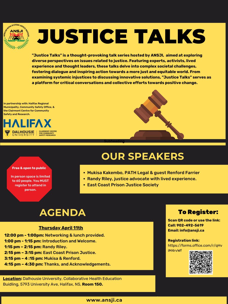 Justice Talks, a talk series that will be hosted by ANSJI that is aimed at exploring diverse perspectives on issues related to justice.
