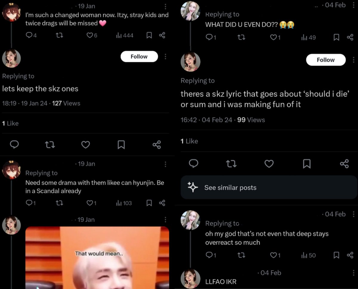 0325home's tweet photo. Stray Kids have a lot of great stuff lined up for this year already, so before STAYs complain about PB not posting about any of it, please finally understand where they stand. We've always known that they don't like skz, but maybe actually seeing that they're mutuals with antis and are in a gc with them, too, will help get it through. Yes, they have a big following, but I promise you Stray Kids does not need them, so please finally stop begging them to post about them/being angry and upset when they don't.