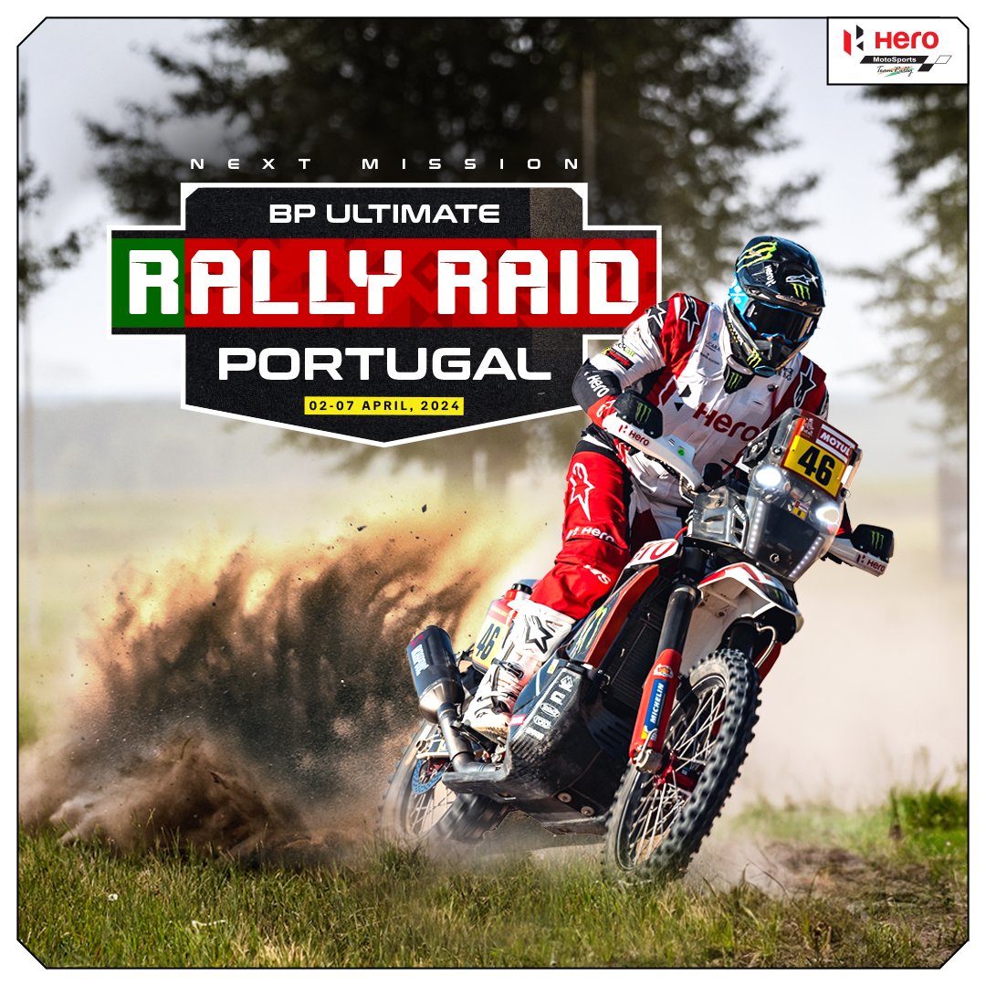 Hero MotoSports (@hero_motosports) on Twitter photo We're off to Europe for W2RC's grand debut at the RALLY RAID PORTUGAL!
Feeling the rush? Stay tuned for all updates! π₯
#RaceTheLimits #RallyRaidPortugal
<a href="/OfficialW2RC/">World Rally-Raid Championship π π</a> <a href="/HeroMotoCorp/">Hero MotoCorp</a> <a href="/MonsterEnergy/">Monster Energy</a>
#racing #offroadracing #rallyraidportugal #W2RC #portugal #motorsports We're off to Europe for W2RC's grand debut at the RALLY RAID PORTUGAL!
Feeling the rush? Stay tuned for all updates! π₯
#RaceTheLimits #RallyRaidPortugal
<a href="/OfficialW2RC/">World Rally-Raid Championship π π</a> <a href="/HeroMotoCorp/">Hero MotoCorp</a> <a href="/MonsterEnergy/">Monster Energy</a>
#racing #offroadracing #rallyraidportugal #W2RC #portugal #motorsports