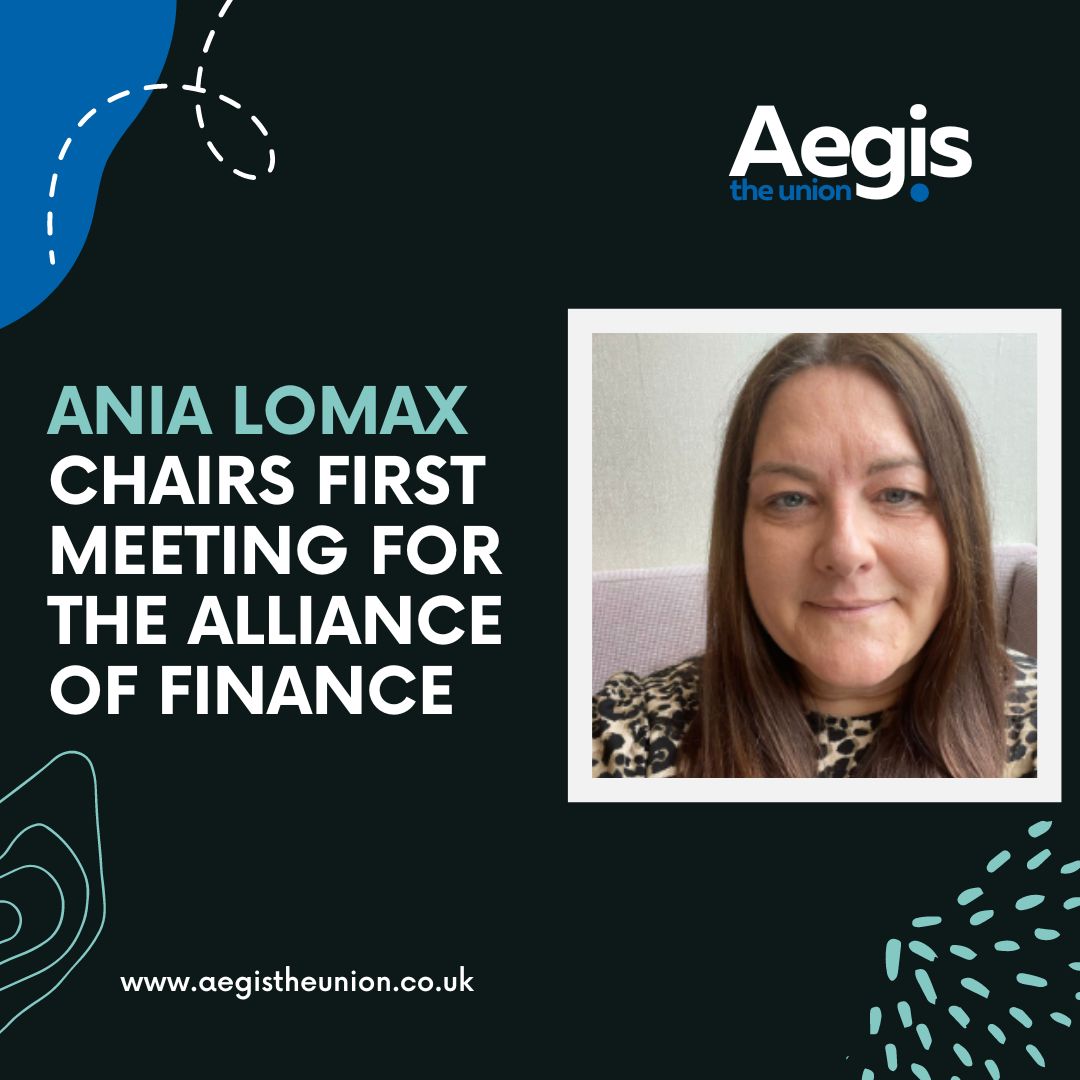 Last week Ania Lomax, Assistant General Secretary (soon to be Deputy) chaired her first meeting with the Alliance for Finance. This is the first time Aegis has been in the Chair position for the Alliance and Ania did a great job.